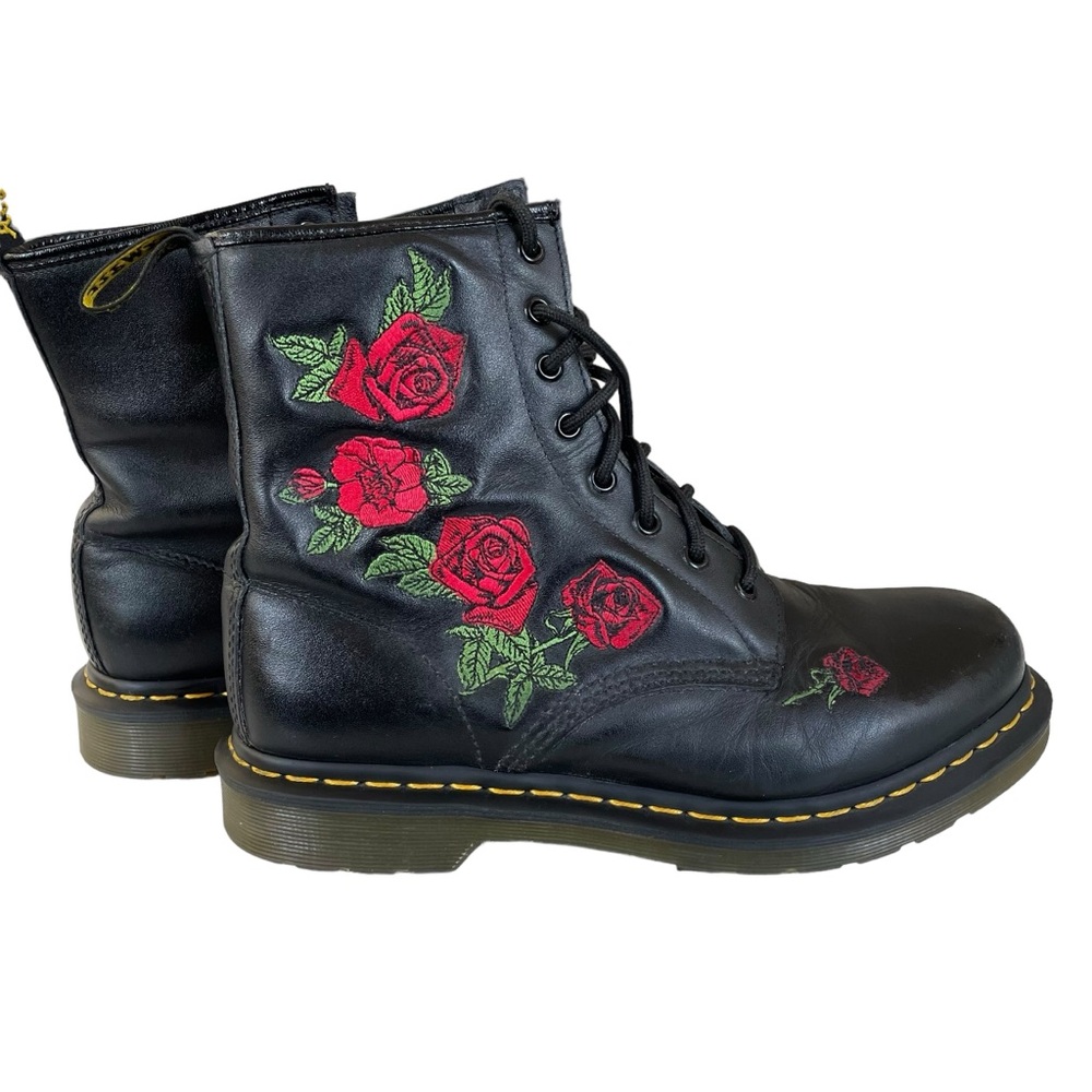 Dr. Martens Women's 1460 Vonda Softy T Fashion Boot size 10 Red Roses